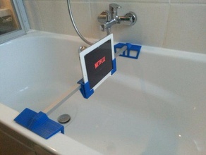 ipad bathtube holder bathroom bathtub 3d print model - Mito3D