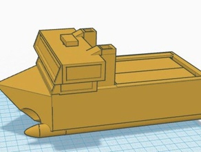 tri hull cargo ship 3d printing 3d print model - Mito3D