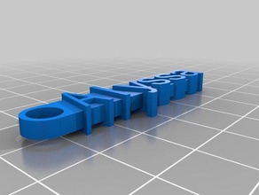 alyssa keychain organization customized 3d print model - Mito3D