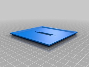 my customized square wally wall plate customizer replacement parts 3d print model - Mito3D