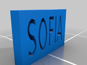 sofia 3d print model - Mito3D