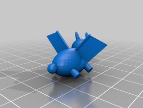 demon bunny animal ears wings 3d print model - Mito3D