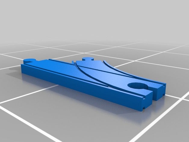 pista treno pezzi telecomandati con il le rotaie del 3D print model - Mito3D