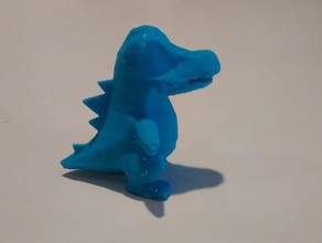 high-poly totodile creatures pokemon 3d print model - Mito3D
