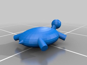 kaplumbağa hayvan 3d print model - Mito3D