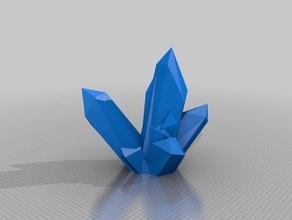 crystal tiers sculptures le cristal transparent 3d print model - Mito3D