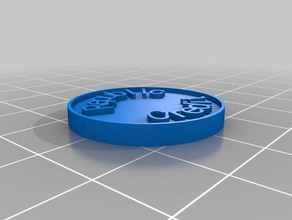il mio personalizzati moneta repubblica di credito monete & distintivi su misura 3d print model - Mito3D