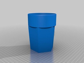 vaso de trago cocina y comedor beker la copa beber drinkbeker vidrio 3d print model - Mito3D