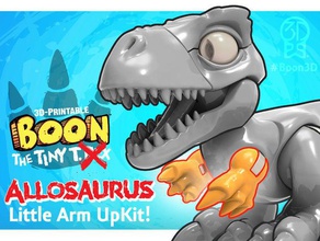 arms only boon tiny t rex allosaurus upkit - 3dkitbashcom toys & games 3dkitbash 3d kitbash action figure awesome ball joint jointed best bjd cartoon character dino dinosaur dinosaurs dragon jurassic natalie mathis pokemon quin quincy robinson revolutionary robodino trex tyrannosaurus 3d print model - Mito3D