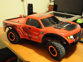 traxxas slash 2wd cuerpo de montaje los extensores la ford raptor r c vehículos 3d print model - Mito3D