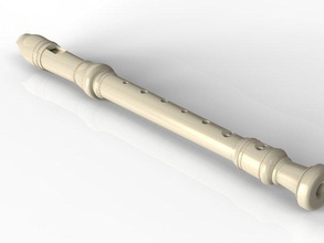 recorder flauta mano herramientas avs instrumento la música el viento 3d print model - Mito3D