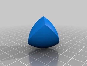 reuleaux tetraedro arte da matemática openscad 3d print model - Mito3D