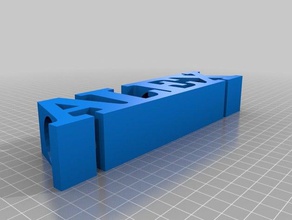 alex text pencil holder signs & logos customized 3d print model - Mito3D