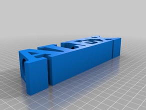 alex 145 text pencil holder signs & logos customized 3d print model - Mito3D