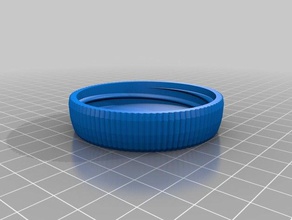 my customized container knurled lid 50x20 containers 3d print model - Mito3D