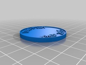 lead fish 2 coins & badges customized 3d print model - Mito3D