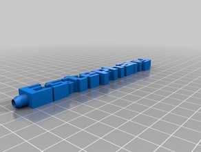 my customized retro font word pen art 3d print model - Mito3D