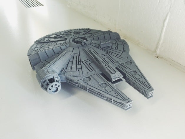 fillenium malcon vehículos halcón milenio espacio la nave espacial estrella de star wars vehículo guerras 3D print model - Mito3D