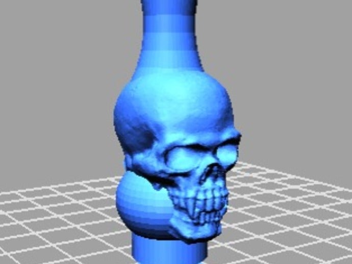 510 skull driptip other openscad vapor vaporizor 3D print model - Mito3D