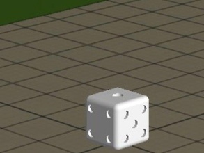 die dice awesome numbers simple square 3d print model - Mito3D