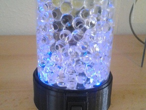 led glass light 80mm decor 3d print model - Mito3D