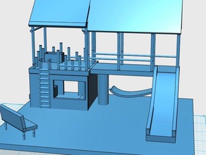 Spielplatz Struktur Gebäude & Strukturen genial Kinder cool Spiel super 3d print model - Mito3D