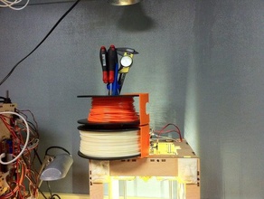 filament spool stacker other upgrade openscad 3d print model - Mito3D