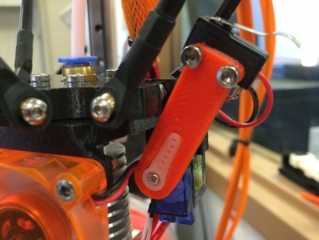 folger tecnologías kossel automático del nivel de la cama sonda brazo Impresora 3d las piezas auto nivelación delta folgertech 3D print model - Mito3D