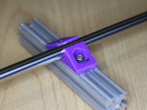 printable openbeam 8mm shaft clamp robotics extrusion tslot 3d print model - Mito3D