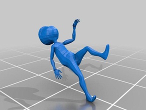 estilizado ninja brinquedos & games figura de ação estática estátua 3d print model - Mito3D