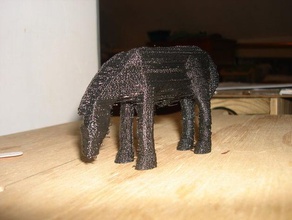 Pferd-thingi andere 3d Tier Kunst blender reprap Skulptur test 3d print model - Mito3D