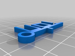 u1p llaveros personalizado 3d print model - Mito3D