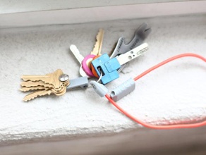 keyper keychains carabiner keychain keyring keys 3d print model - Mito3D
