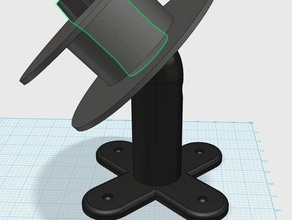 45 degree ball bearing universal spool holder 3d printer accessories corner makergear m2 mount reel roll spindle 3d print model - Mito3D