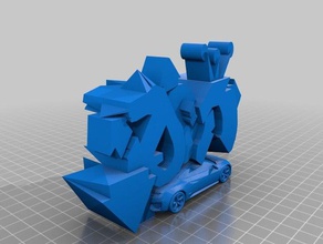 acura nsx de sculpture urbaine sculptures 3d print model - Mito3D
