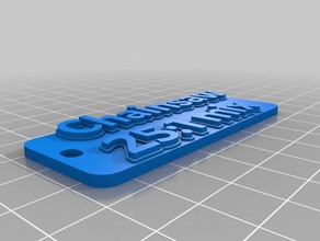 motosserra 2 tag organização personalizado 3d print model - Mito3D