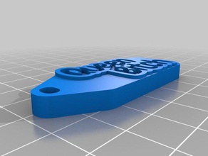 queen bitch keychain organization customized 3d print model - Mito3D