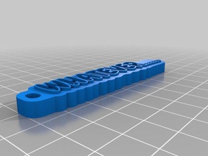 whatever keychain organization customized 3d print model - Mito3D