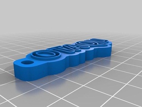 otaqu keychain organization customized 3d print model - Mito3D