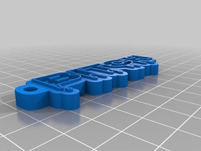 sanglante chienne trousseau de clés l'organisation personnalisé 3d print model - Mito3D