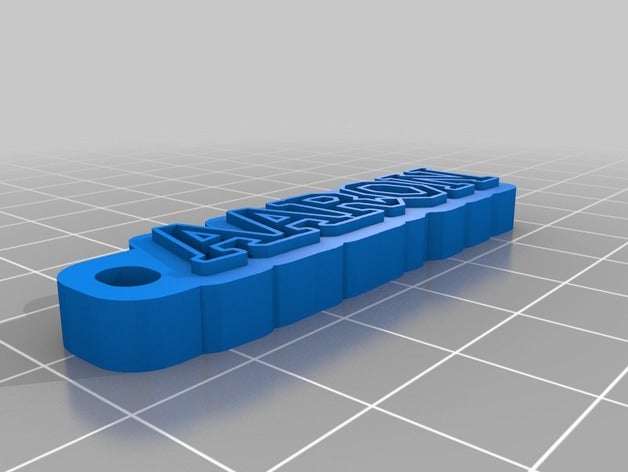 aaron trousseau de clés l'organisation personnalisé 3D print model - Mito3D