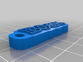 boss keychain organization customized 3d print model - Mito3D