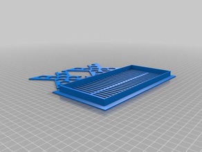 ventilation grid bathroom fan 3d print model - Mito3D