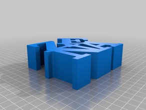 meine angepasste word-Skulptur zena Skulpturen kundengebundene 3d print model - Mito3D