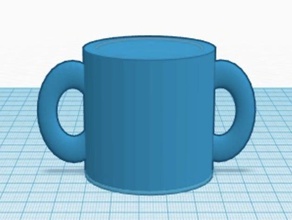 bi-manual cup kids hemiplegia 3d printing 3d print model - Mito3D