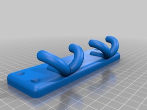 doppio gancio chiavi organization customized 3d print model - Mito3D
