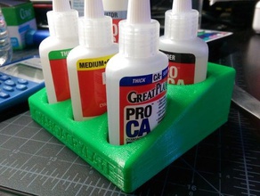 cyanoacrylate holder tool holders & boxes bottle crazy glue super 3d print model - Mito3D