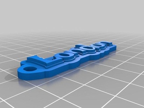 london keychain organization customized 3d print model - Mito3D