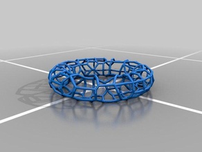 voronoi toro arte da matemática 3d print model - Mito3D
