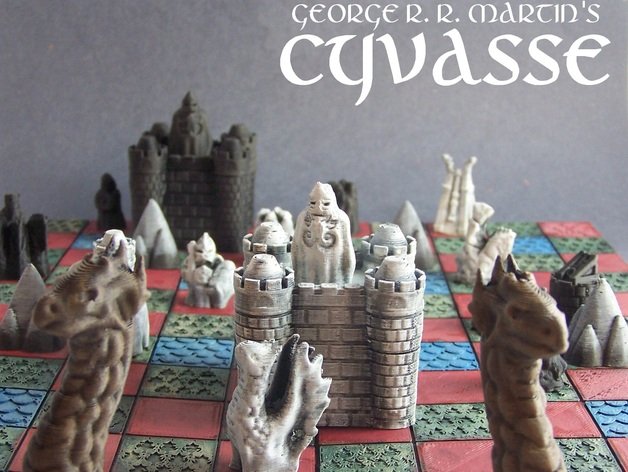 george martins cyvasse unofficial game games board chess dragon fantasy fire thrones ice ill gotten medieval rpg strategy tabletop toy Game of Thrones 3D print model - Mito3D